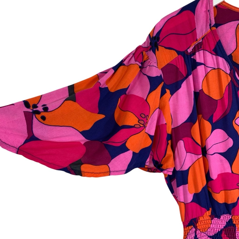 ABEL THE LABEL Vibrant Pink and Orange Women's Dress size small - Picture 4 of 16
